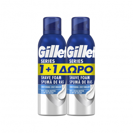 Gillette αφρός ξυρίσματος series (200ml) (1+1)