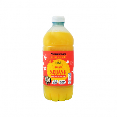 M&s food χυμός συμπυκνωμένος squash orange (750ml)