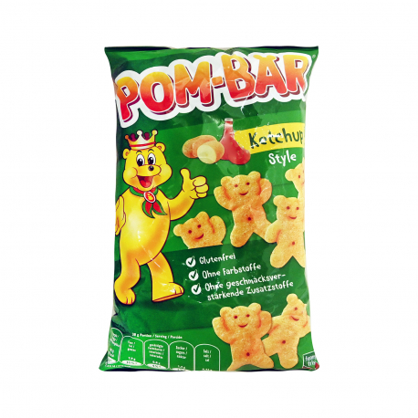 Pom bear σνακ πατάτας με γεύση ketchup - χωρίς γλουτένη, vegan (75g)