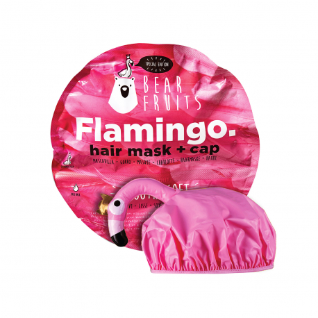 Bear fruits μάσκα μαλλιών με σκουφάκι flamingo