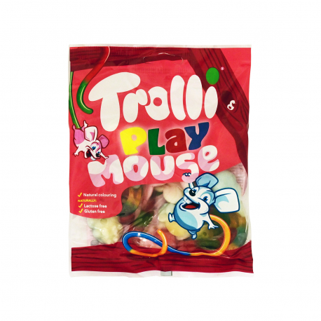 Trolli ζελεδάκια play mouse - χωρίς γλουτένη, χωρίς λακτόζη (100g)