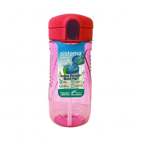 SISTEMA ΜΠΟΥΚΑΛΙ ΠΛΑΣΤΙΚΟ HYDRATE TRITAN QUICK FLIP ΦΟΥΞΙΑ 520 ML