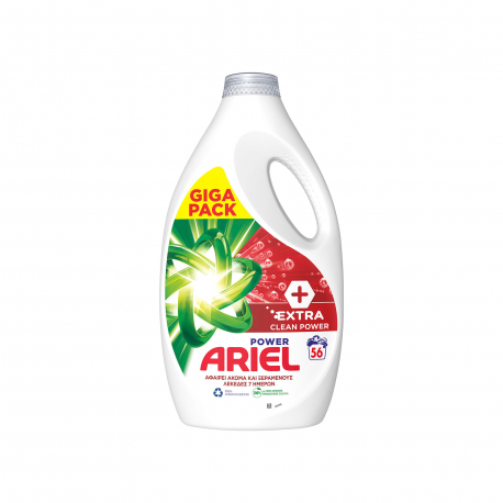 ARIEL ΥΓΡΟ ΑΠΟΡΡΥΠΑΝΤΙΚΟ ΠΛΥΝΤΗΡΙΟΥ ΡΟΥΧΩN EXTRA CLEAN POWER 2800 ML (56μεζ)