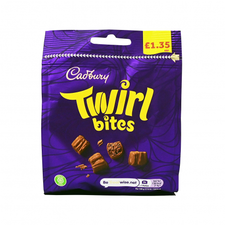 Cadbury σοκολατάκια twirl bites (95g)