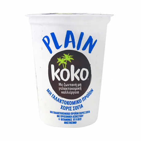 Koko επιδόρπιο φυτικό καρύδας plain χωρίς σόγια - vegan (400g)