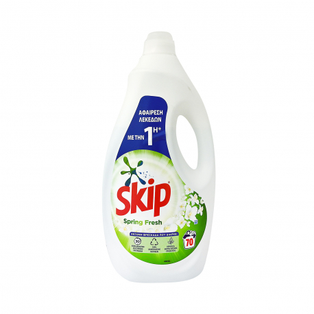 Skip υγρό απορρυπαντικό πλυντηρίου ρούχων spring fresh 3.5lt (70lt)