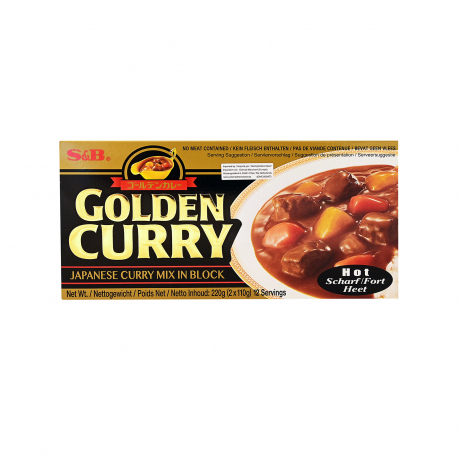 S&B ΣΑΛΤΣΑ ΚΑΡΥ ΣΕ ΚΥΒΟΥΣ GOLDEN CURRY ΚΑΥΤΕΡΗ (220g)