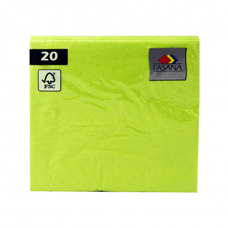 FASANA ΧΑΡΤΟΠΕΤΣΕΤΕΣ ΜΙΚΡΕΣ LIME GREEN (20τεμ)