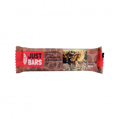 Just bars παστέλι almonds/ apple/ cinnamon - χωρίς γλουτένη (40g)