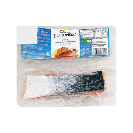 Real fish σολομός φιλέτο κατεψυγμένος - βιολογικό, χωρίς γλουτένη φαγητά κατεψυγμένα (2x125g)