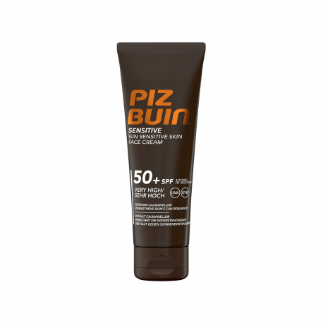 Piz buin αντηλιακή κρέμα προσώπου sensitive very high, spf50+ (50ml)