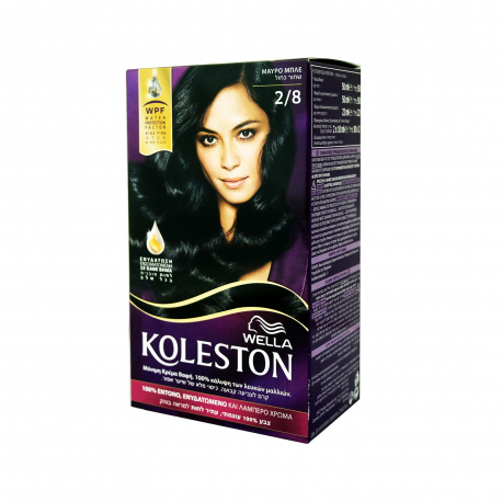 Wella βαφή μαλλιών koleston Νο. 2/8, μαύρο μπλε (50ml)