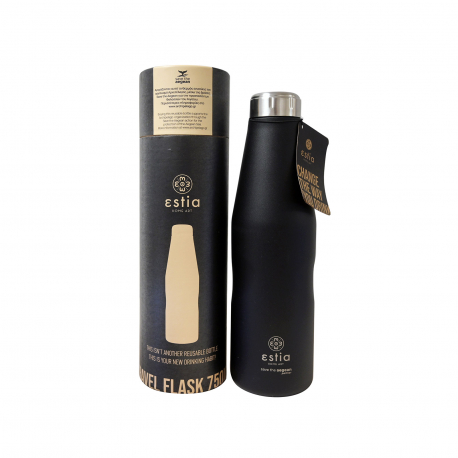 Estia μπουκάλι μεταλλικό θερμός save aegean black matte 750ml