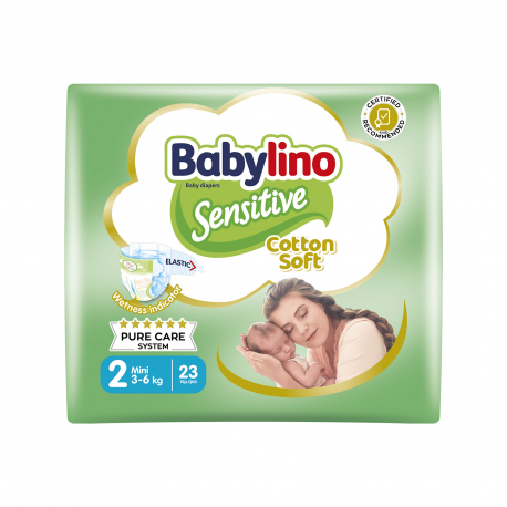 Babylino πάνες παιδικές sensitive Nο. 2/ 3-6kg (23τεμ.)