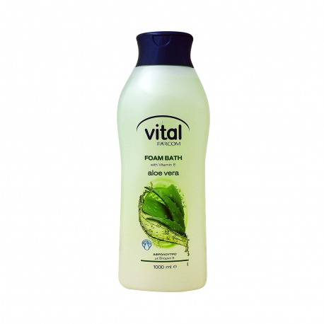 Farcom αφρόλουτρο vital aloe vera - χαμηλή τιμή (1lt)