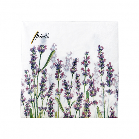 Ambiente χαρτοπετσέτες μεσαίες 13315985 lavender shades - προϊόντα που μας ξεχωρίζουν 33x33εκ, (20τεμ.) (124g)