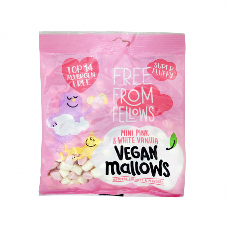 Free from fellows ζαχαρωτά marshmallows mini pink & white vanilla - χωρίς γλουτένη, vegan (105g)