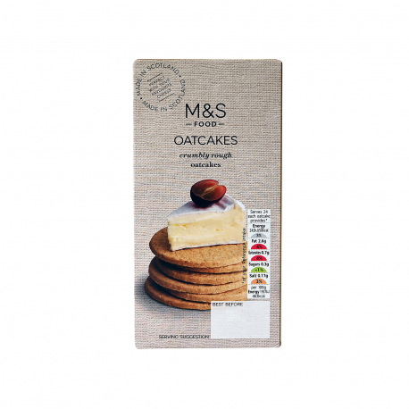 M&S food μπισκότα βρώμης crumbly rough (300g)