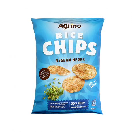 Agrino τσιπς ρυζιού aegean herbs - χωρίς γλουτένη (60g)
