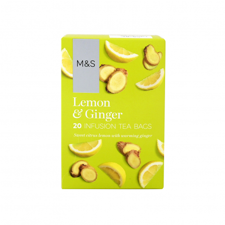 M&S ΤΣΑΙ LEMON & GINGER (20φακ)