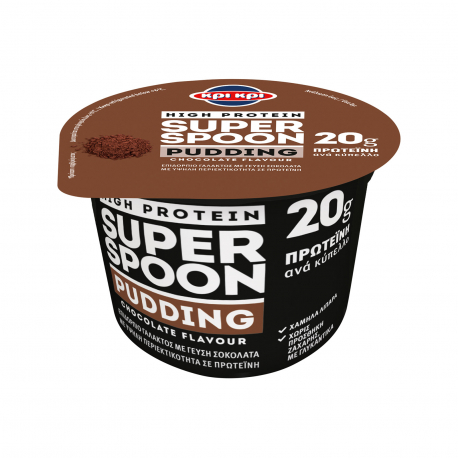 Κρι Κρι επιδόρπιο γάλακτος ψυγείου high protein super spoon pudding chocolate (200g)