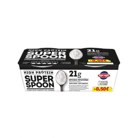 Κρι Κρι γιαούρτι στραγγιστό high protein super spoon (2x205g) (-0.5€)