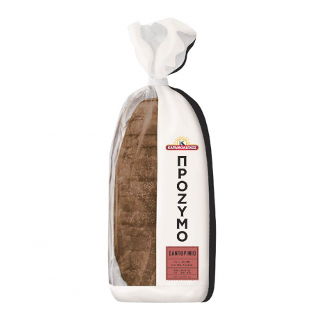 Καραμολέγκος ψωμί πρόζυμο σαντορινιό σε φέτες (500g)
