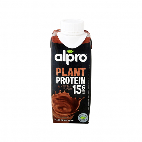 Alpro ρόφημα σόγιας plant protein σοκολάτα - χωρίς γλουτένη, χωρίς λακτόζη (250ml)