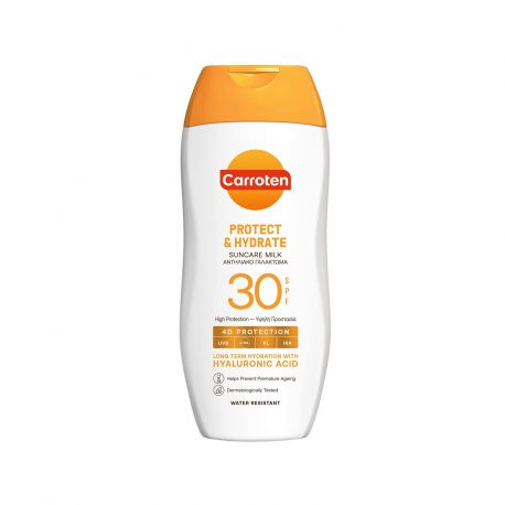 Carroten αντηλιακό γαλάκτωμα σώματος protect & hydrate high, spf30 (200ml)