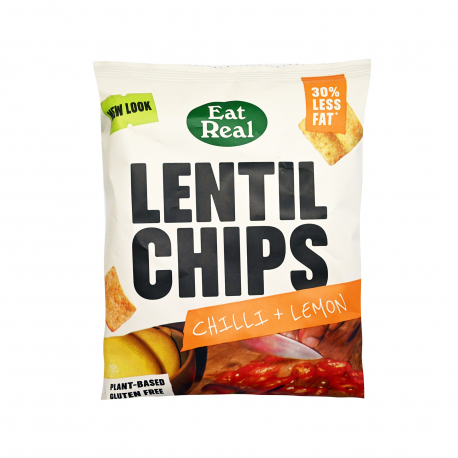 Eat real τσιπς φακής chilli & lemon - χωρίς γλουτένη, vegan (40g)