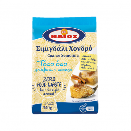 Ζυμαρικά ήλιος σιμιγδάλι χονδρό (340g)