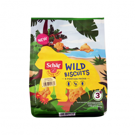 Schar μπισκότα παιδικά wild biscuits - χωρίς γλουτένη, χωρίς λακτόζη 3+ ετών