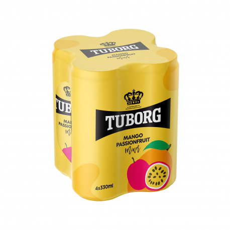 TUBORG ΣΟΔΑ MANGO & PASSION FRUIT (4x330ml)