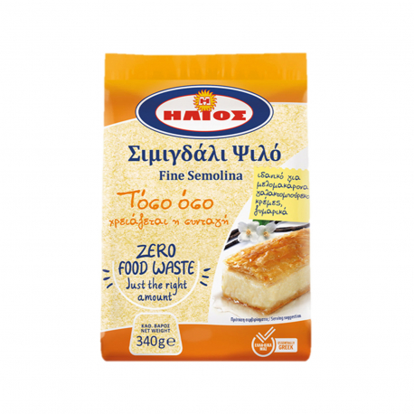 Ζυμαρικά ήλιος σιμιγδάλι ψιλό (340g)