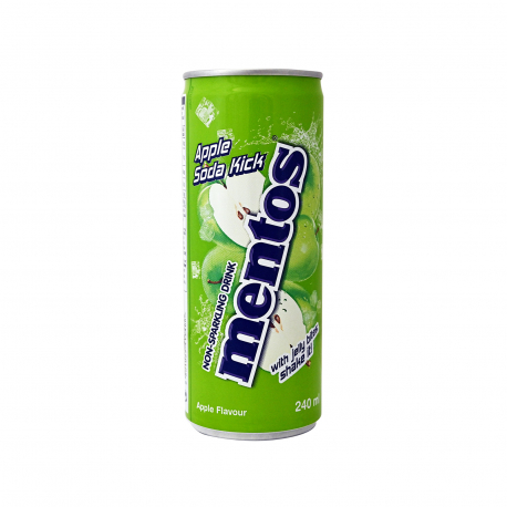 Mentos αναψυκτικό apple soda kick (240ml)