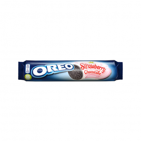 Oreo μπισκότα γεμιστά strawberry - cheesecake (154g)