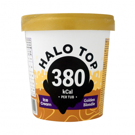 HALO TOP ΠΑΓΩΤΟ ΟΙΚΟΓΕΝΕΙΑΚΟ 380 CALORIES GOLDEN BLONDIE (460ml)