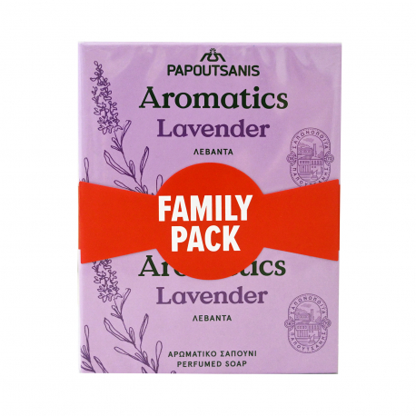 Papoutsanis σαπούνι aromatics lavender (4x100g)