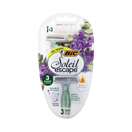 BIC ΞΥΡΑΦΑΚΙΑ ΓΥΝΑΙΚΕΙΑ SOLEIL ESCAPE ΛΕΒΑΝΤΑ (3τεμ)