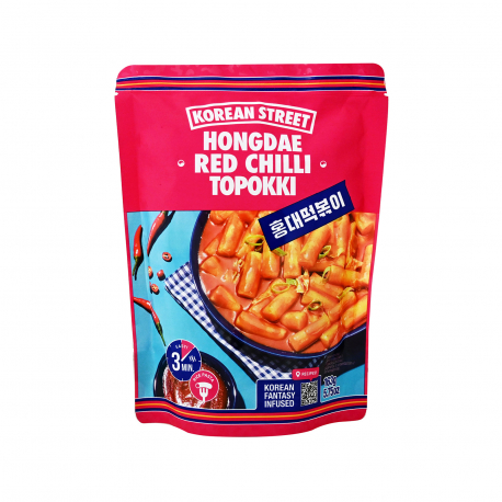 Hongdae korean street νουντλς ρυζιού topokki red chilli (163g)