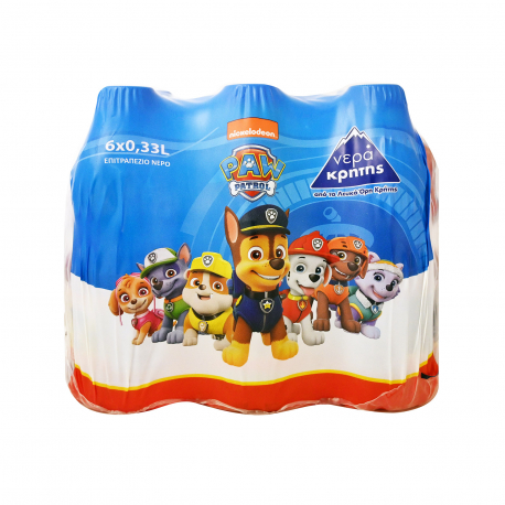 Νερά Κρήτης φυσικό μεταλλικό νερό παιδικό paw patrol (6x330ml)