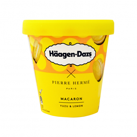 Haagen dazs παγωτό οικογενειακό macaron yuzu & lemon (364g)