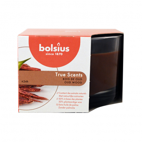 Bolsius κερί αρωματικό 63/90 true scents oud wood