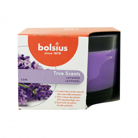 Bolsius κερί αρωματικό 63/90 true scents lavender