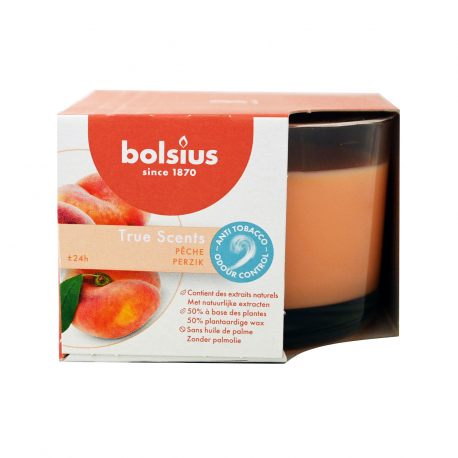 Bolsius κερί αρωματικό 63/90 peach