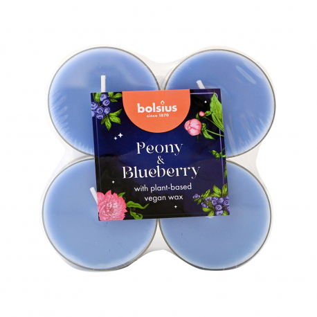 BOLSIUS ΚΕΡΙΑ ΡΕΣΩ PEONY & BLUEBERRY 8 ΩΡΩΝ (8τεμ)