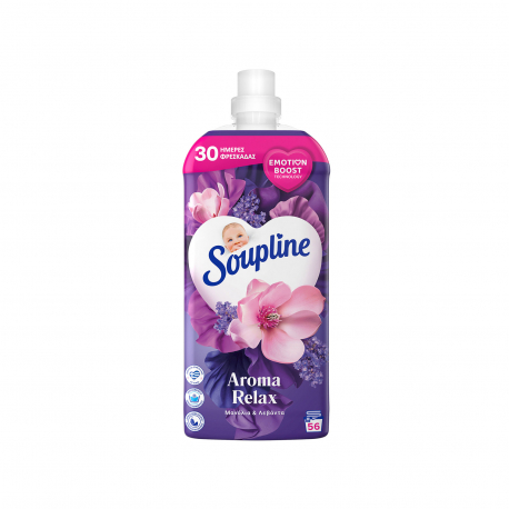 SOUPLINE ΜΑΛΑΚΤΙΚΟ ΡΟΥΧΩΝ ΣΥΜΠΥΚΝΩΜΕΝΟ AROMA FRESHNESS ΜΑΝΟΛΙΑ & ΛΕΒΑΝΤΑ 1250 ML (56μεζ)