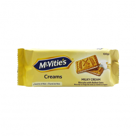 Macvitie's μπισκότα creams milky cream (100g)