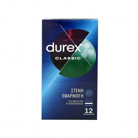 DUREX ΠΡΟΦΥΛΑΚΤΙΚΑ CLASSIC ΣΤΕΝΗ ΕΦΑΡΜΟΓΗ (12τεμ)