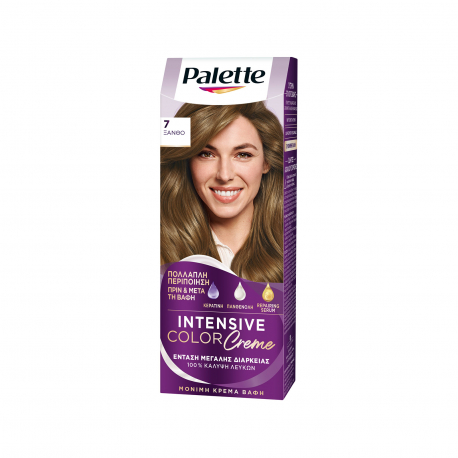 Palette βαφή μαλλιών intensive color creme ξανθό Νο. 7 (110ml)